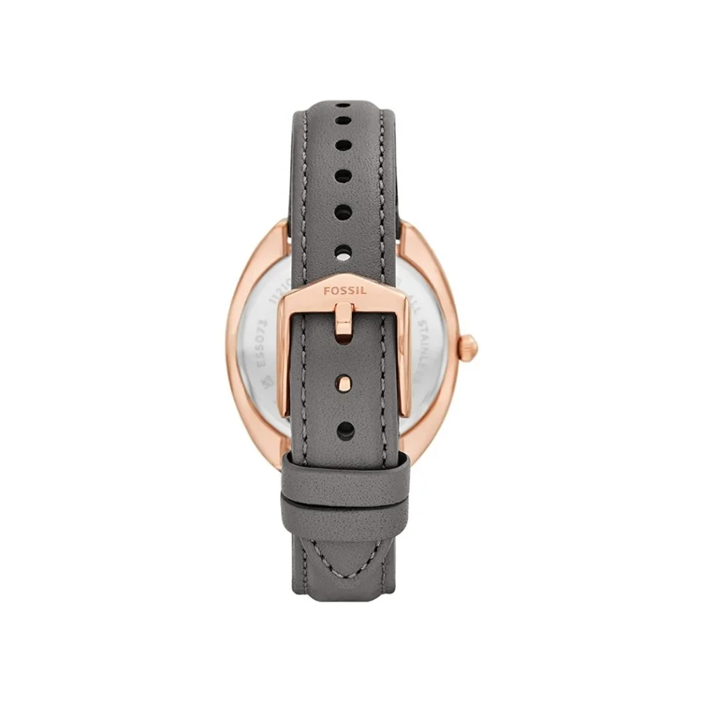 Fossil Women's Leather Gabby Stainless Steel Crystal-Accented Quartz Watch - Picture 3 of 4